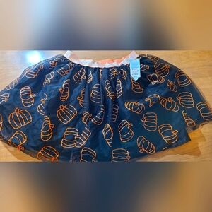 Girls/teen/women's Halloween pumpkin ballerina skirt